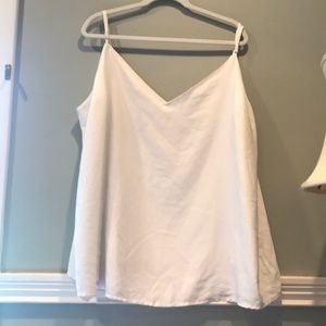 cute white flowy tank